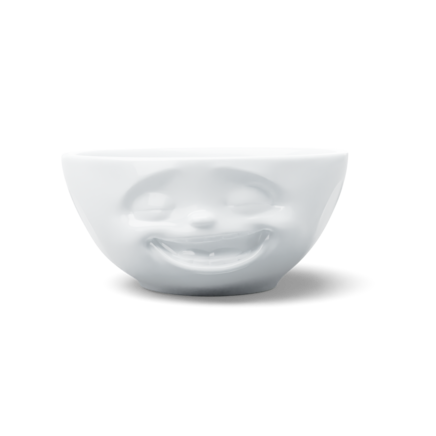 Ciotola “Sorriso” bianco, 350 ml
