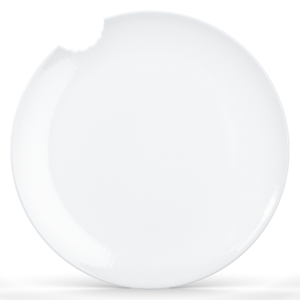 Piatti da pranzo con morso bianco, set di 2 (28 cm) Piatti da pranzo con morso bianco, set di 2 (28 cm)