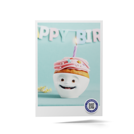 AR greeting card - TASTY CUPCAKE