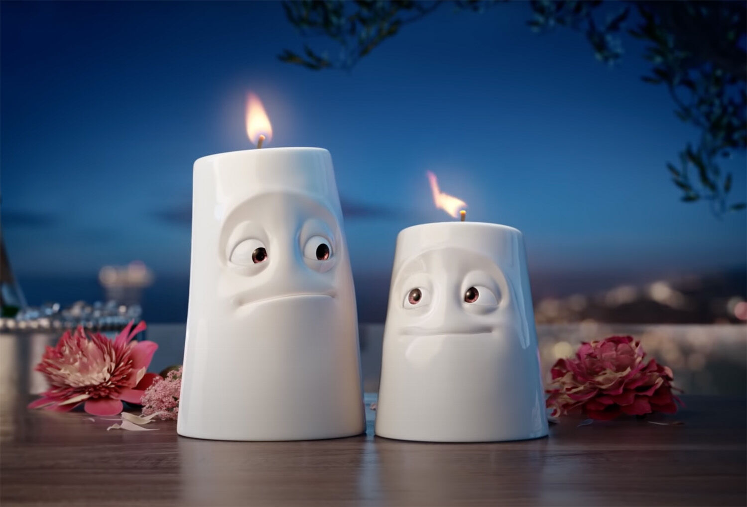 People come together and have fun. Look to the future with confidence, even if the sky is darkening again. Nowhere is our attitude more condensed than in our films. Our first video clip became popular in 2004, years before the first real products. We had a community in Germany right from the start. Apart from in Austria and Switzerland, the German language clips – with their Hessian dialect and very special humour – were largely unknown abroad. Anyone who knows our films, and incidentally that's a few million people, knows what we mean. Almost every product launch is accompanied by an animation film, such as " The Oath of Love " for the candle cuddlers. This, by the way, is a good example of our creative processes only being over when they're really over.  In the recording studio, we didn't like the dialect we had planned to use, so we tried something else in the voice-over booth which made us all laugh. The final version was actually ready at the last minute.