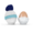 Egg cup hat navy blue/sky blue