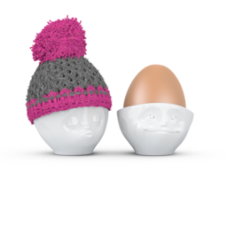 Cappello per uovo grigio/arancione