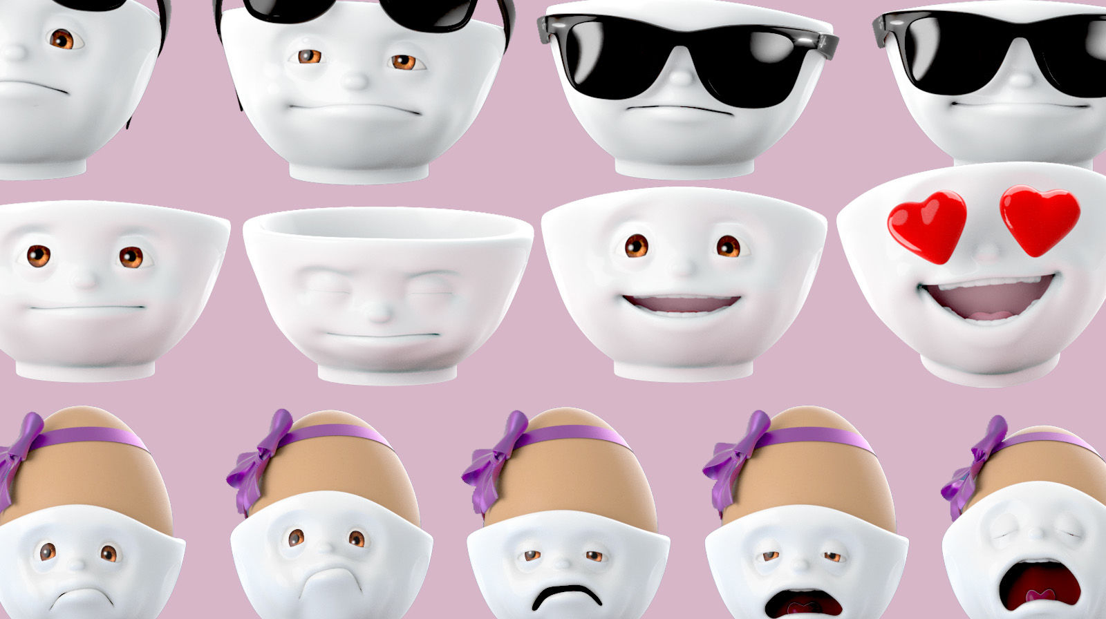 In this case, the people making it happen were part of the creative team at FIFTYEIGHT Animation (our core company and creative roots; you can learn more by visiting 58animation.com ). Although they’re not exactly rich in free time for new projects, they jumped on the EmotiCups project without hesitation. They started with the basic work to lay the foundation for this immense project, because after all, there’s a rich spectrum of emotions out there and the portfolio of EmotiCups was aiming to cover as much as possible.