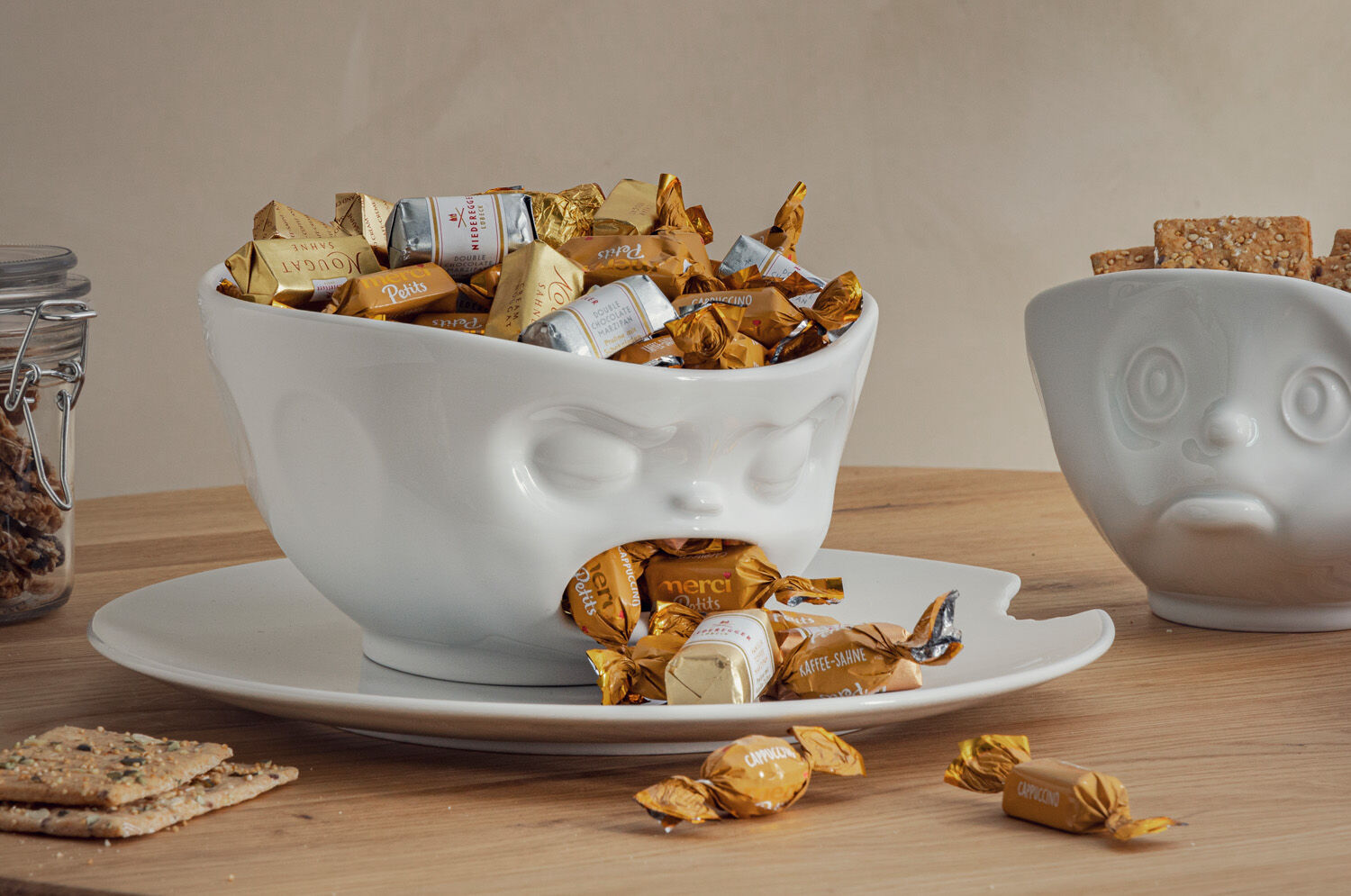 For us, design has always meant becoming very emotional. In one direction or the other. We like to polarize. Extremes are not taboo, as you see with products like BARFING and GRUMPY, or our Emoticups. We are probably on the same wavelength as our customers. We've always received exciting suggestions and requests for new products. We love feedback, especially all the posts with food pics. Very creative and imaginative. A vibrant source of inspiration.